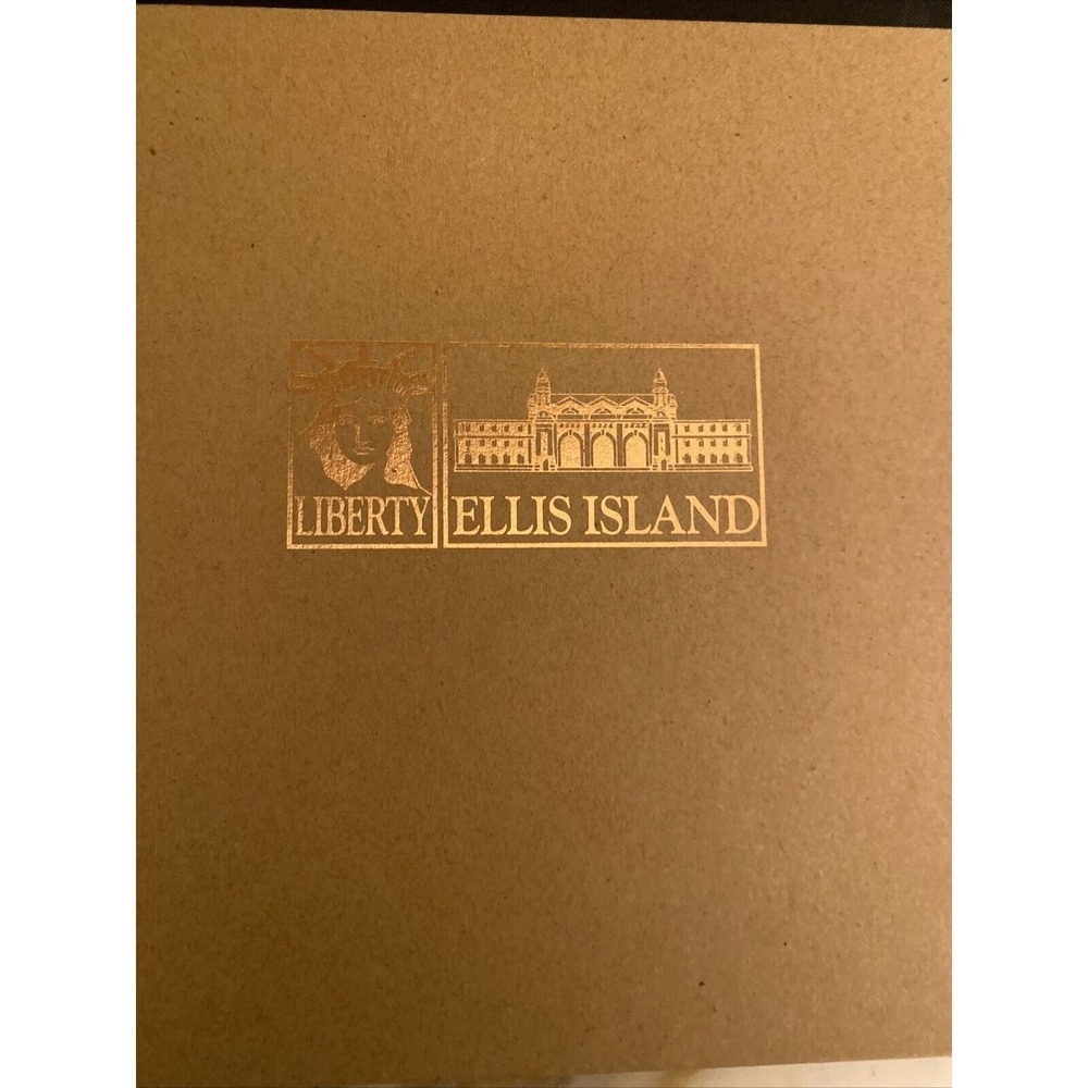 Liberty Ellis Island Brown & Black Photo Album With Gold Embossed Cover - Picture 2 of 6